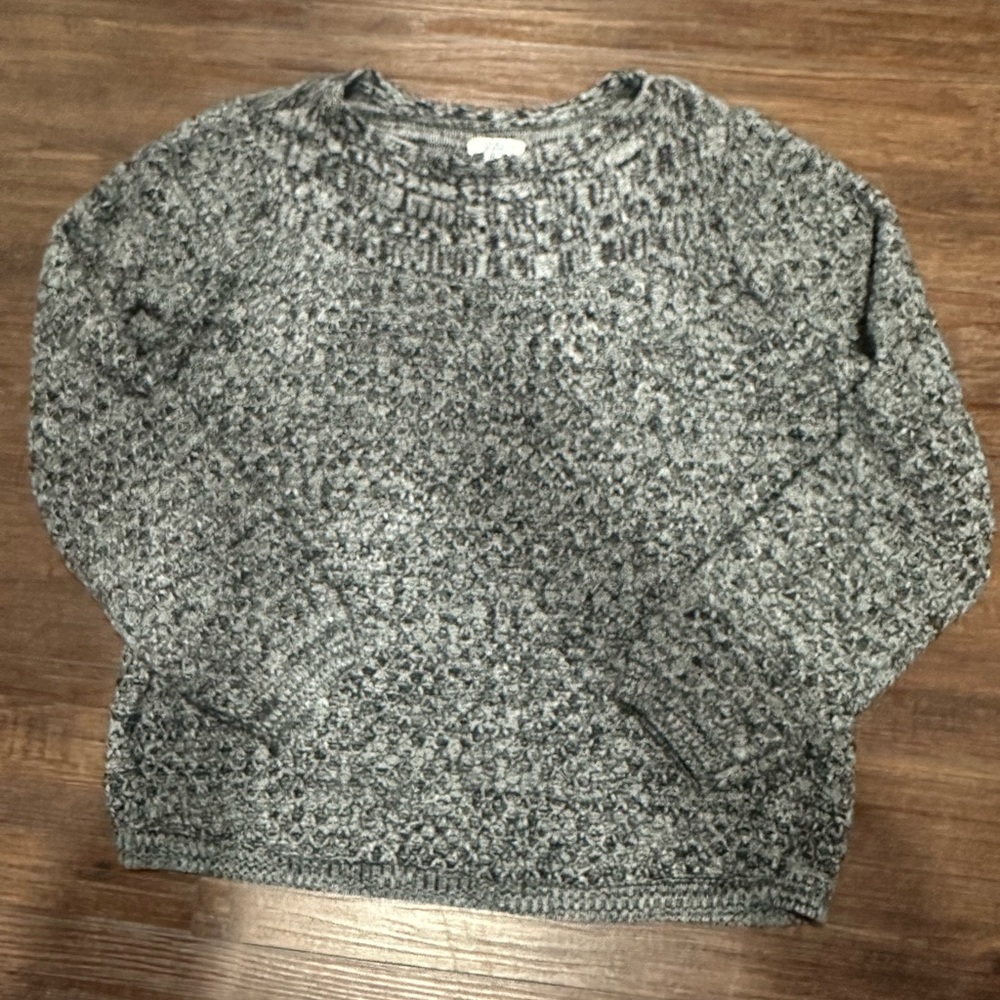 Croft & Barrow Textured Black Sweater